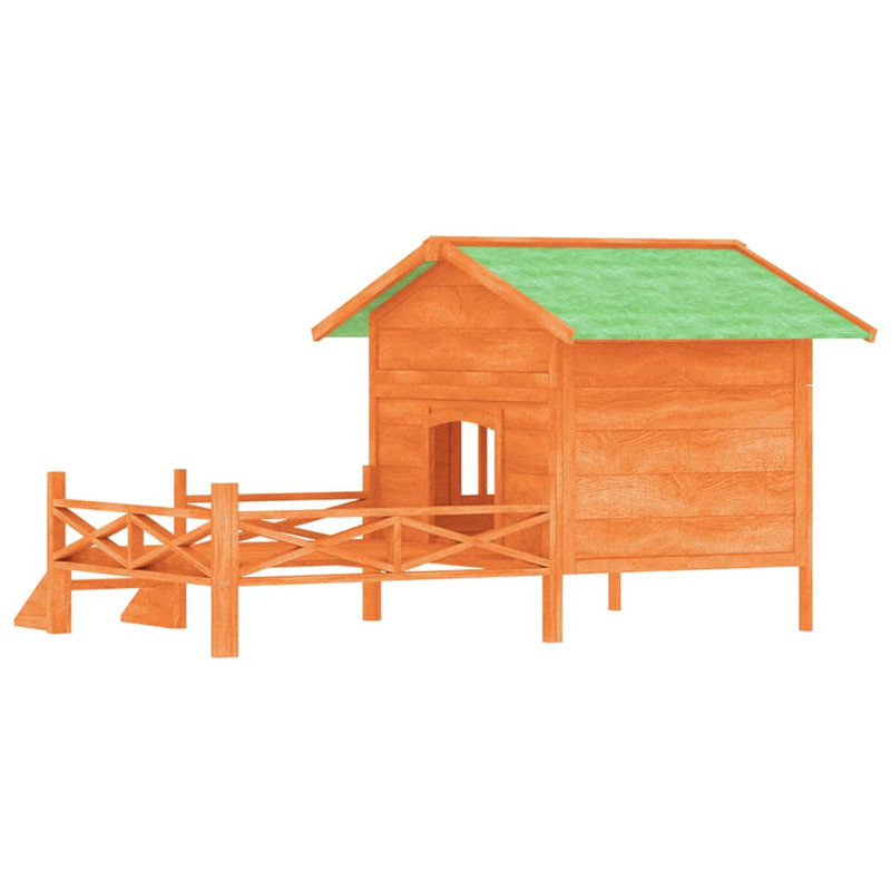 Glastbury Wood Dog House, Brown
