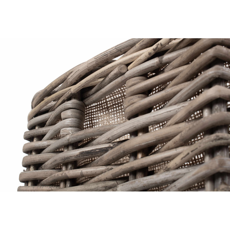 Rattan Under Bench Basket with Lining
