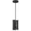 Luminaire suspendu cylindrique à 1 lumière
