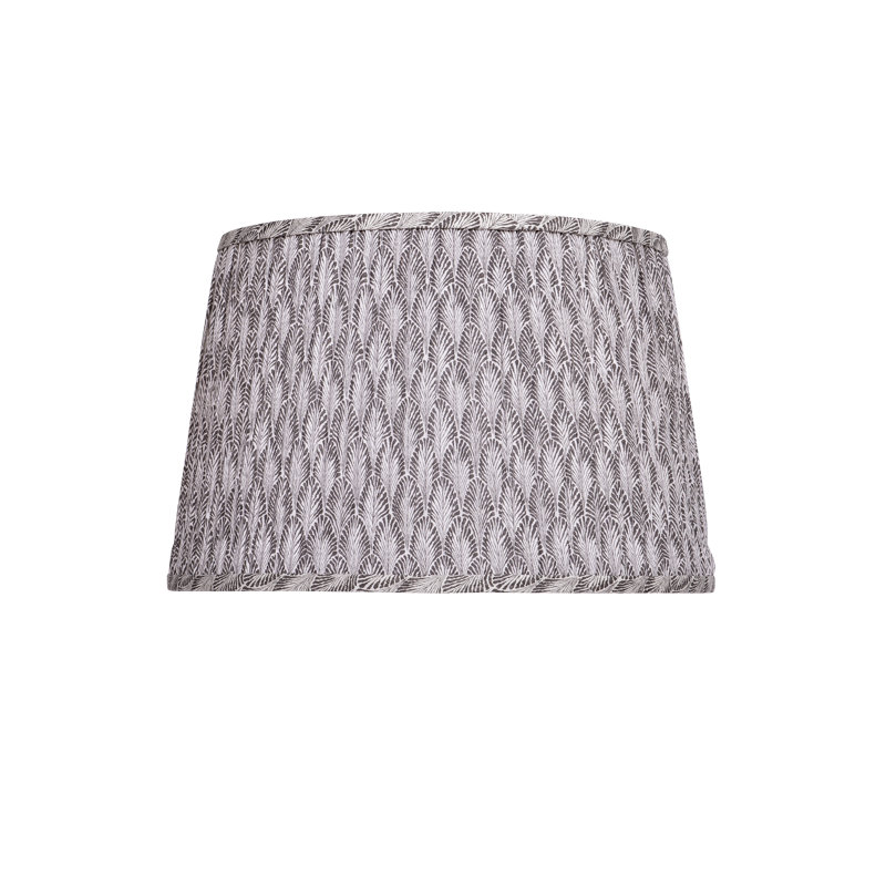 Plume Empire Lamp Shade, Ivory/Stone