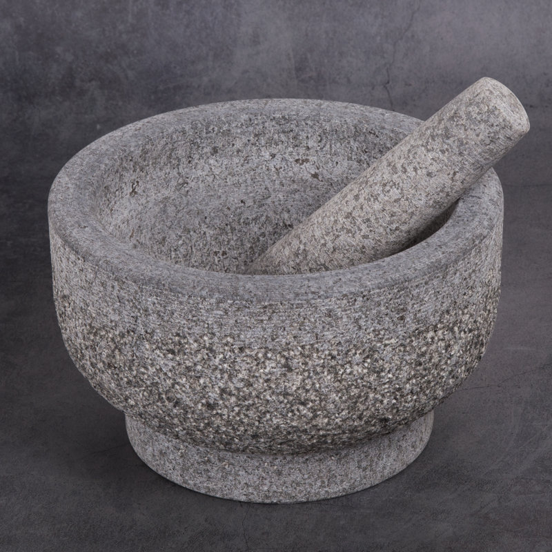 Mortier et mortier de granite creative home, H 4,75 po x l 7,88 po x P 7,88 po