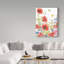 « large red popings », reproduction de peinture à l’acrylique sur toile tendue-30358705