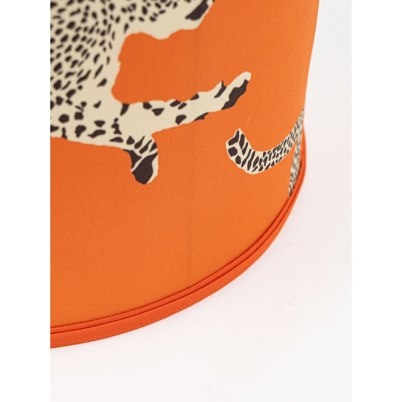 Leaping Cheetah Drum Lamp Shade, Clementine