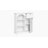 Bristol 1 Door, 1 Drawer Floor Cabinet With Open Shelves - White