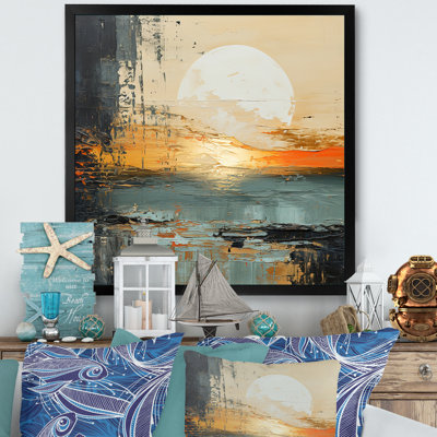" Modern Coastal Mystic Sunrise I "