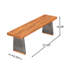 Outdoor 3 Piece Acacia Wood Dining Set with Handwoven Rattan Legs,Brown-1202050125