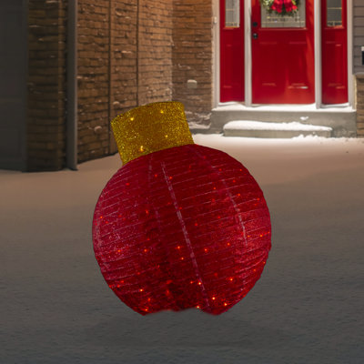 Décoration de Noël d'extérieur 38 po avec œillets scintillants 38 po