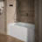 Underscore 60" x 32" Rectangular Alcove Soaking Bathtub with Integral Apron-37341172