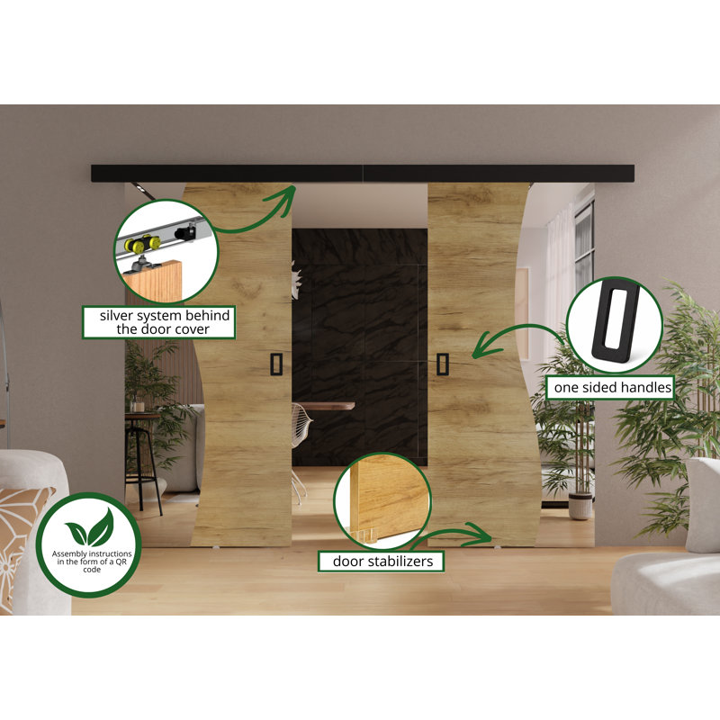 Benius 2 Door, 194cm x 205cm, Beige