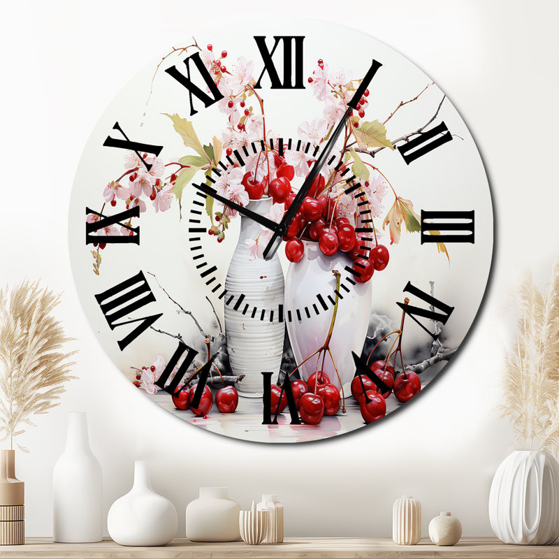 Horloge murale Cherry Simplicity, Surdimensionné