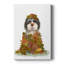 Landed in Autumn, chien noir et blanc - galerie Cavas sur mesure-1176190663