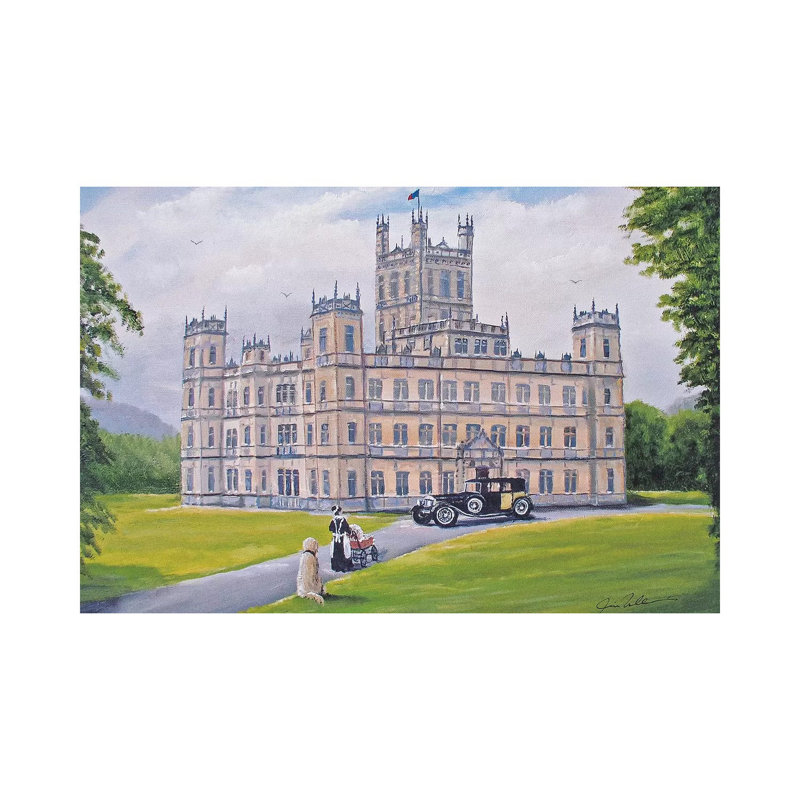 Downton Abbey by Jim Williams - Painting on Canvas, Wrapped Canvas, 45.72cm H x 66.04cm W x 1.9cm D