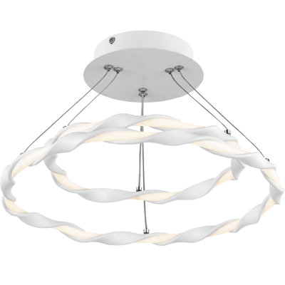 Plafonnier semi-encastré 15,75" 1 lumière del Daelen