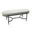Sagebrook Home 48" Kinross Cream Velvet Bench