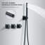 Système de douche complet avec valve brute