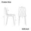 Ensemble de 4 chaises de salle à manger modernes en velours avec des pieds robustes en Moneke et un design ergonomique-1968889279