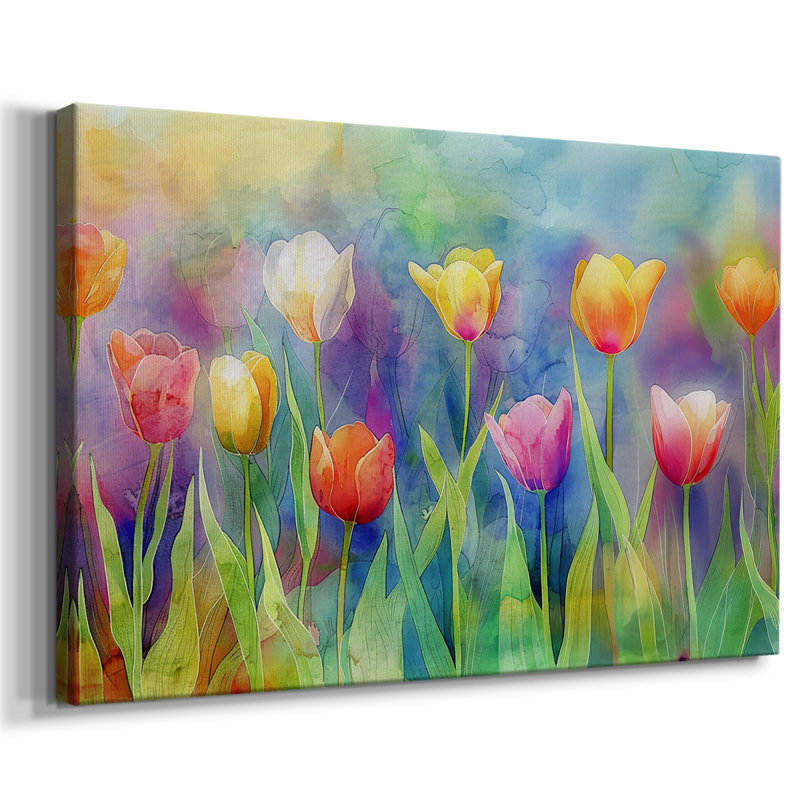 Série Floral-Lxxxi -Galerie enveloppée Cavas, 8 x 12