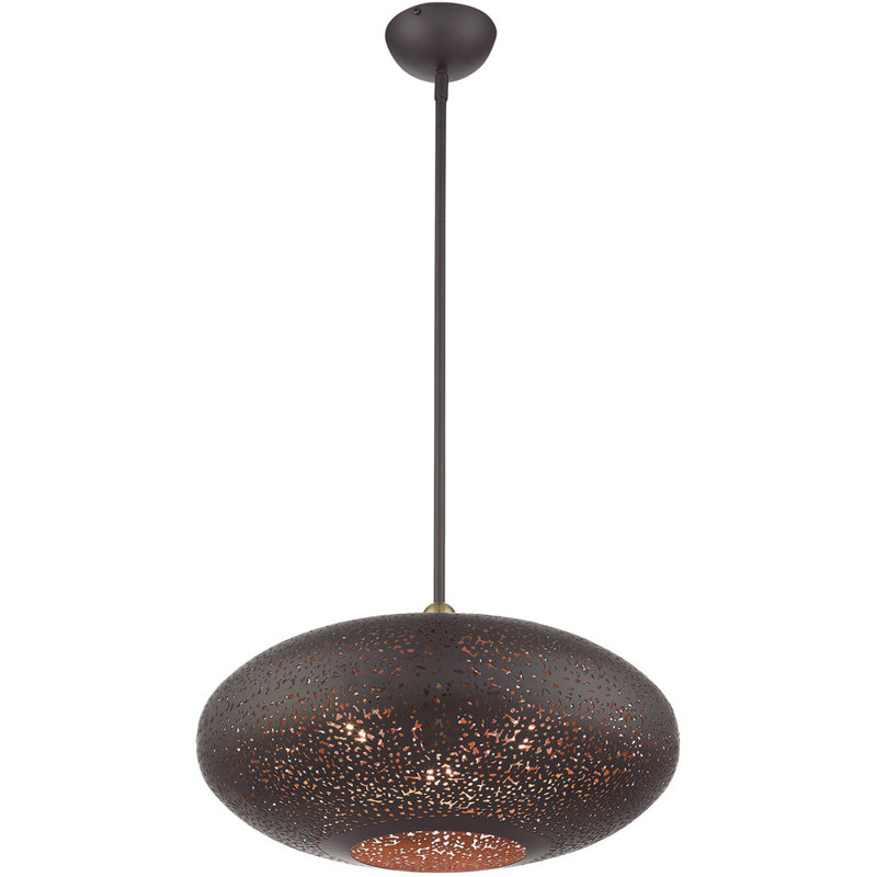 Luminaire suspendu géométrique à 3 lumières