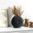 Tabletop Black Ceramic Flower Vase