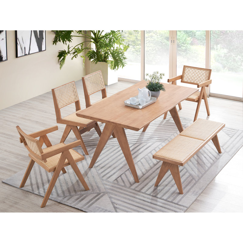 Fauteuil 2 pièces à finition naturelle - pour une atmosphère d'extérieur sereine 2 pièces