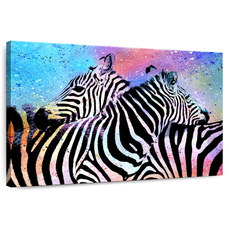 Brampt Pop Style Zebras, 26" H x 39" W