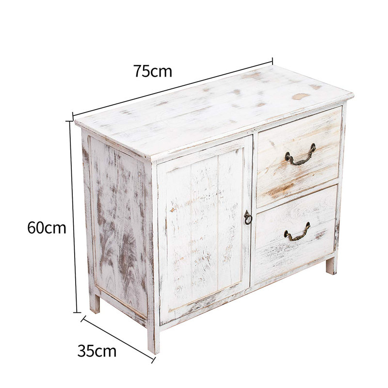 Nathaniel Solid Wood 40cm W 2 - Drawer Chest of Drawers