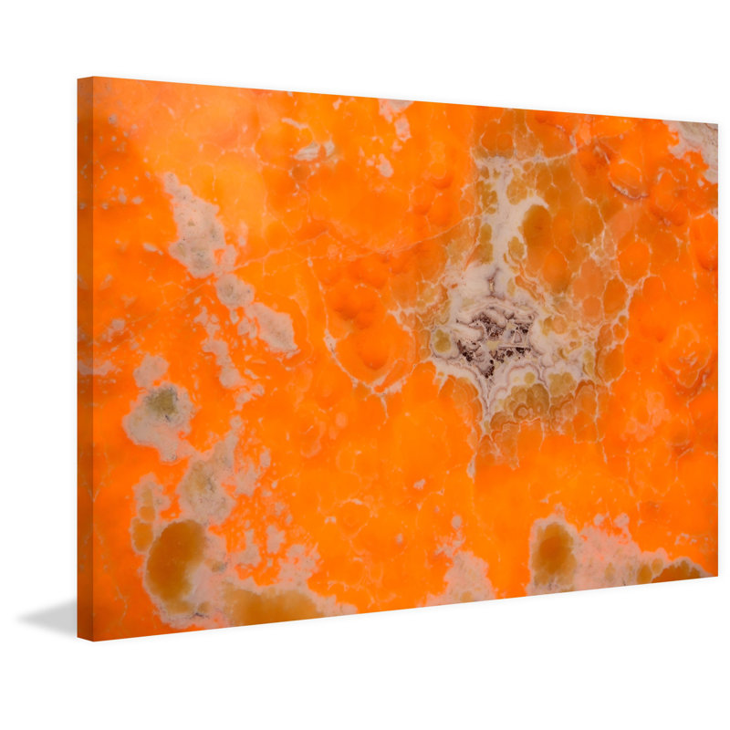 « orange pool », reproduction d’art sur toile tendue, H 30 po x l 45 po x P 1,5 po