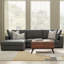 Tatum Large Deep Seater Left Sectional Sofa, L-Shaped Performance Fabric Sofa in Contemporary Style-97652081