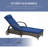 Outsunny Wicker Outdoor Chaise Lounge, 5-Level Adjustable Backrest PE Rattan Pool Lounge Chair With Wheels, Cushion & Headrest-1989384264-2009747936