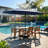 5-Piece HDPE Outdoor Dining Set With 15FT Misting Umbrella | Beat The Heat In Cool Comfort-1520556107-1520556104