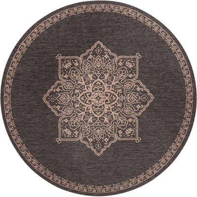 Tapis transitionnel Tollefson couleur pierre foncée