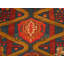 Antique Caucasian Geometric Medallion Wool Hand Knotted Pile Blue 1890s Rug