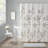 Burnout Printed Shower Curtain 72x72"-1595959959