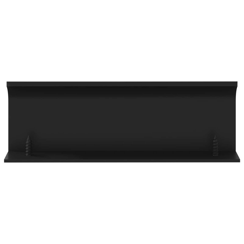 Vidaxl Handle Wall-Mounted Black Aluminium Cabinet Storage Accessory D-Pull