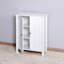 Armoire de rangement pour salle de bain avec tablette réglable à double porte