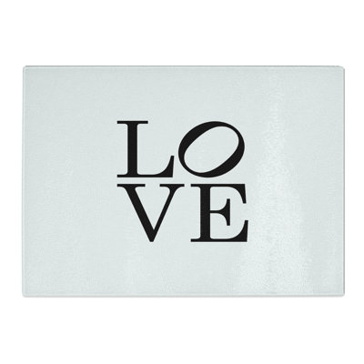 Love Lean Typography Chopping Board