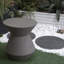 Table d'appoint de jardin - l 18,1 po x H 20,3 po, faux tabouret de patio H 18,1 po pour la détente en plein air