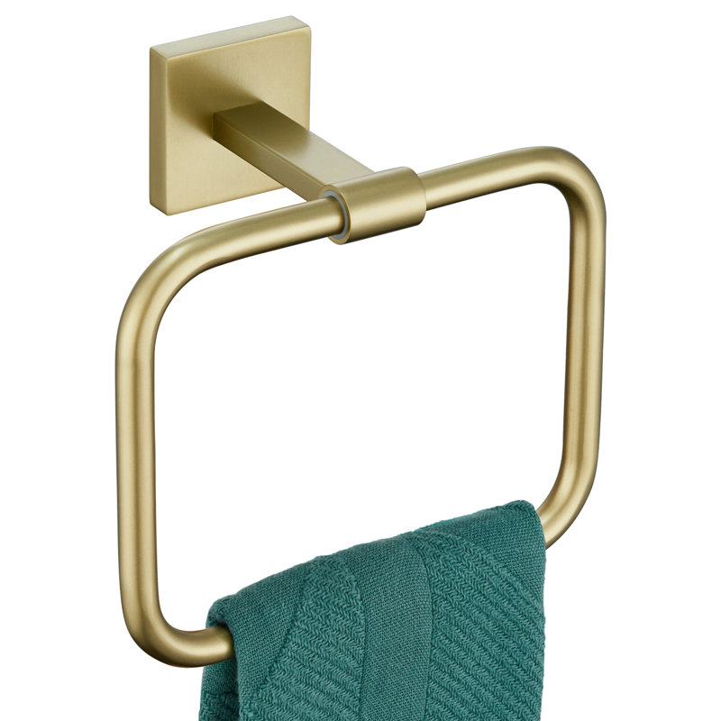 Bathroom Towel Ring, Brushed Gold