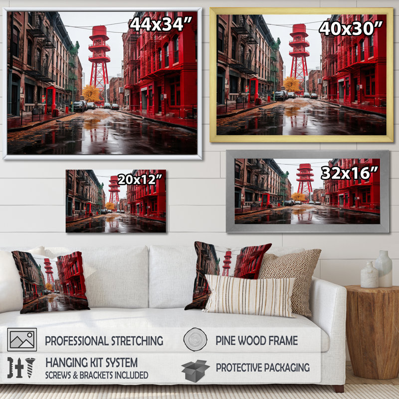 " Canada Montreal Melodies III ", Wrapped Canvas, 16" H x 32" W x 1" D
