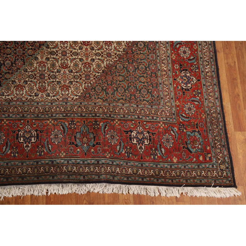 Tapis traditionnel en laine à motif géométrique 10 x 13