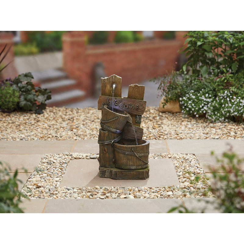 Outdoor Floor Fountain with Lights