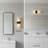 2 - Light Dimmable Modern Wall Sconces With Faux Alabaster Shades-539707491
