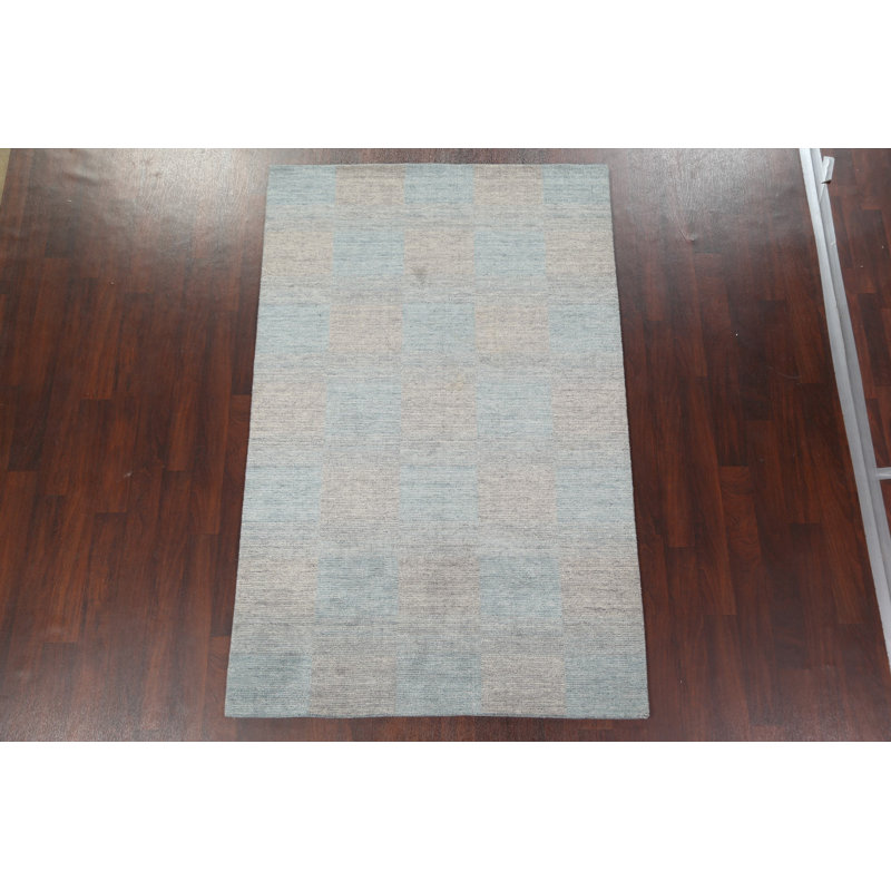 Tapis damier Gabbeh 5 x 8