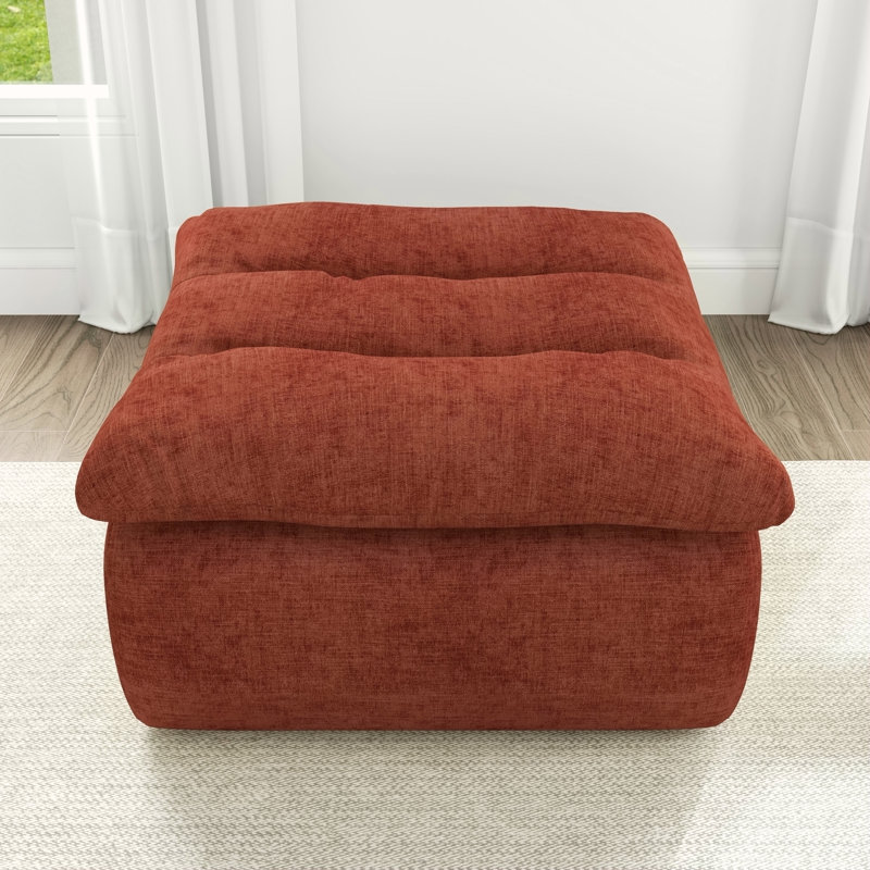 Canapé Lazy Floor, fauteuil moderne sans accoudoirs et sans dossier, fauteuil à billes d'appoint confortable pour le salon, la chambre à coucher, le bureau - orange
