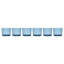 Ensemble de 12 verres empilables bleus-115678258