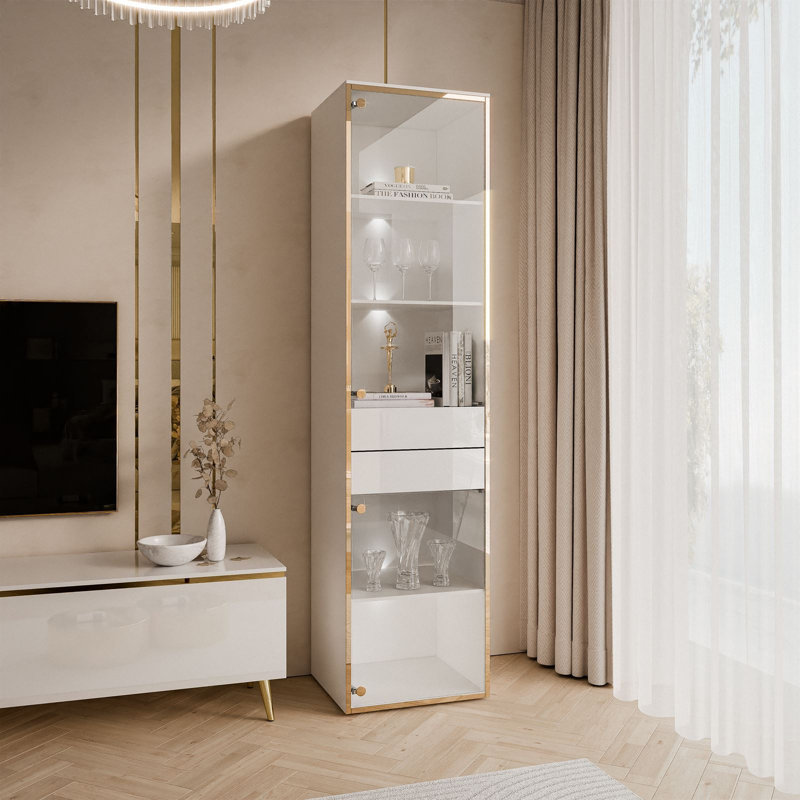 Aurora Display with LED Lighting, White