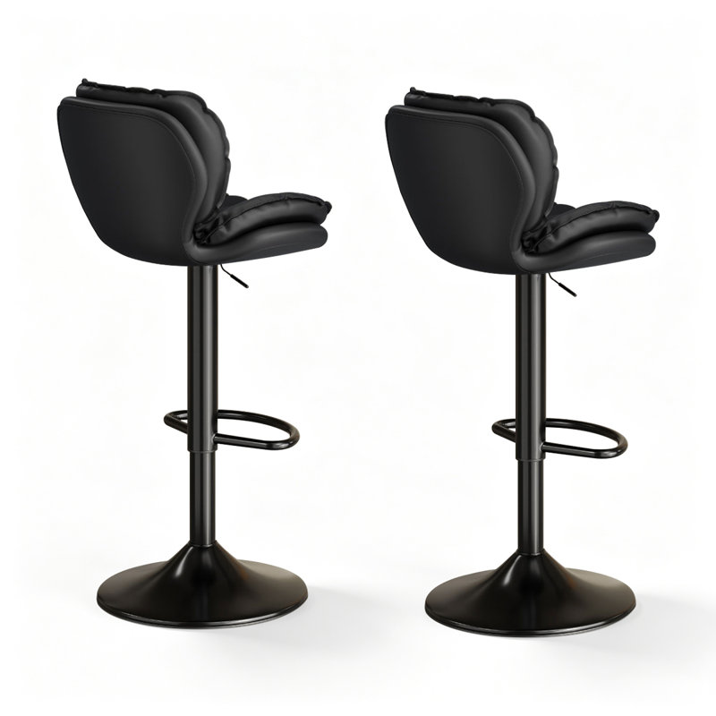 Chaise d'appoint noire (dossier de 6), 6, Noir
