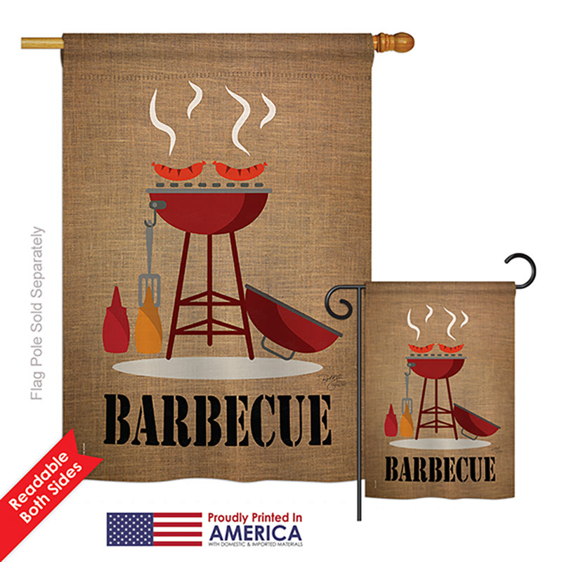 Double Sided 40 in. H x 28 in. W Polyester Flag set