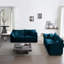 Living Room 2 In Blue Chenille Upholstery. Solid Wood Frame, Quality Sponge, Breathable Fabric For A Relaxed Vibe Home Use, Materials, Base, Upholstery, Relaxing Seat
