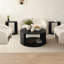 Table basse ronde avec rangement Baxman
